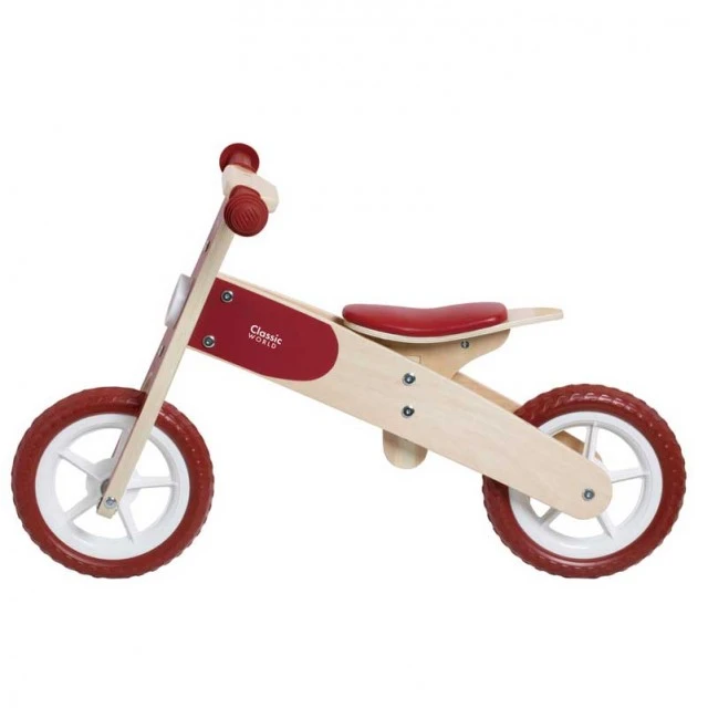 Wooden balance wheel Classic World in burgundy, 2+ years