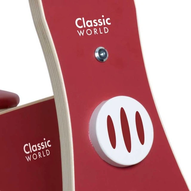 Wooden balance wheel Classic World in burgundy, 2+ years