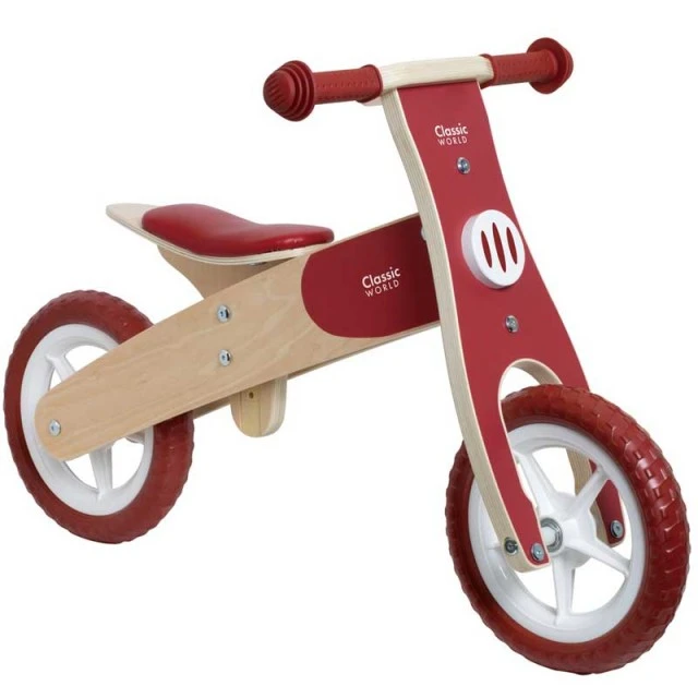 Wooden balance wheel Classic World in burgundy, 2+ years