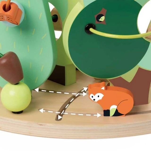 Wood bonfire - labyrinth for children - The Magic Forest