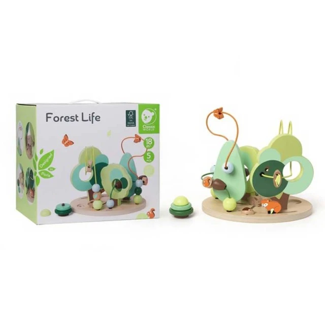 Wood bonfire - labyrinth for children - The Magic Forest