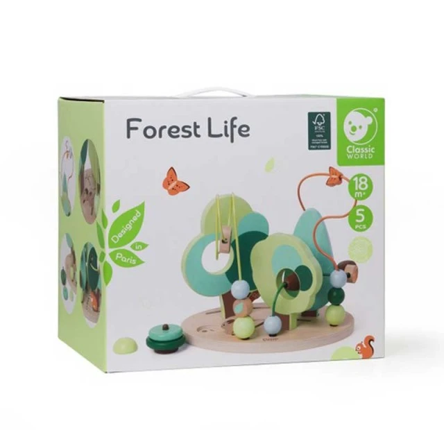 Wood bonfire - labyrinth for children - The Magic Forest