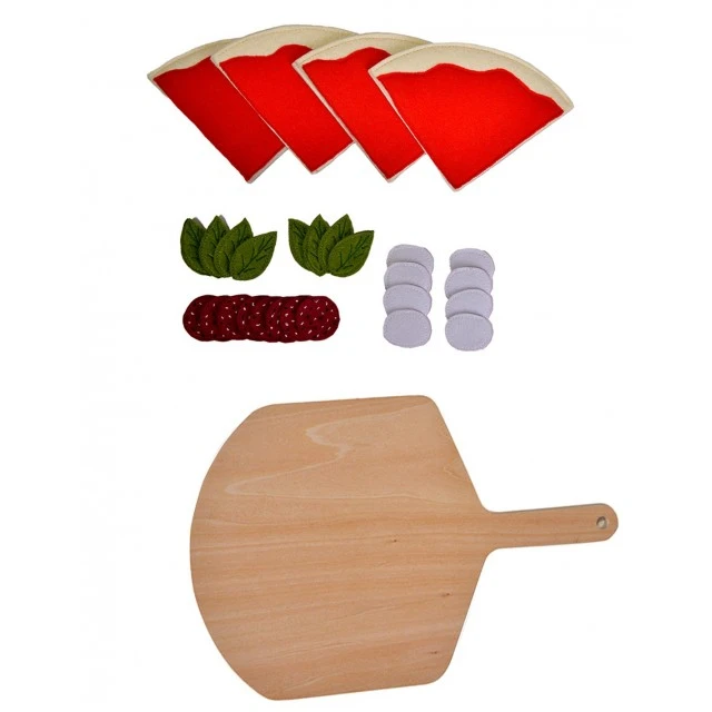 Wooden kitchen set - Pizza with cutting board