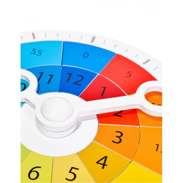 Wooden educational clock