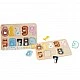 Classic World wooden puzzle with numbers and animals for early learning, 11 pieces