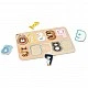 Classic World wooden puzzle with numbers and animals for early learning, 11 pieces