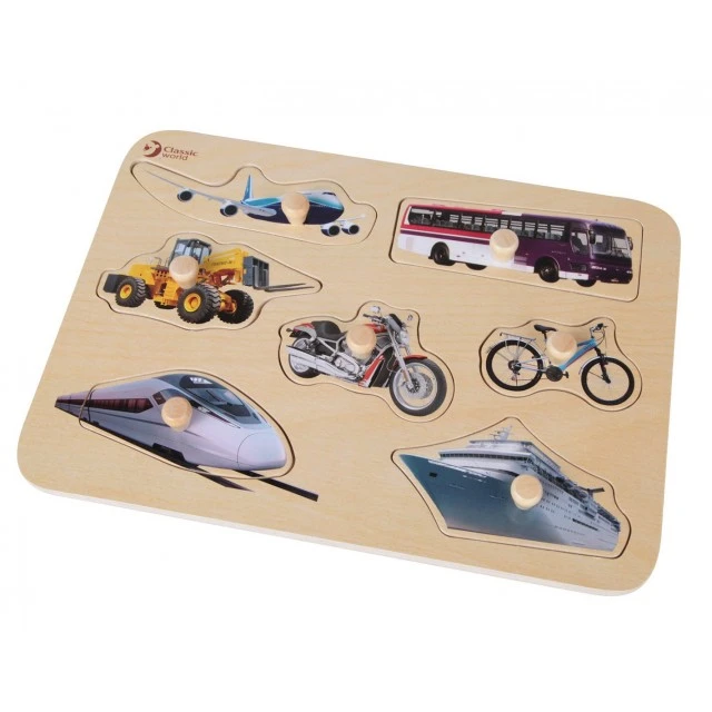 Wooden puzzle for children - vehicles