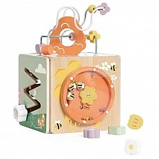 Wooden Sensory Cube Classic World 5 in 1 Beehive