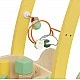 Дървен уокър Classic World Хамелеон с дървени блокчета за бебета