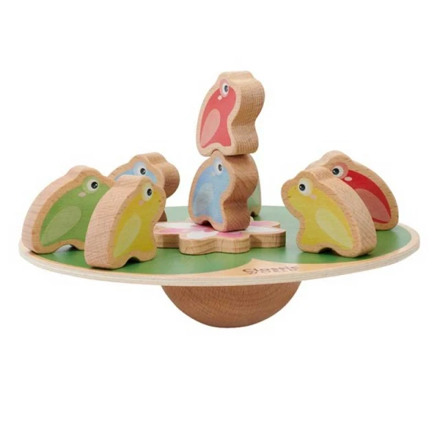 Wooden children’s balance game - Water lily with gloves