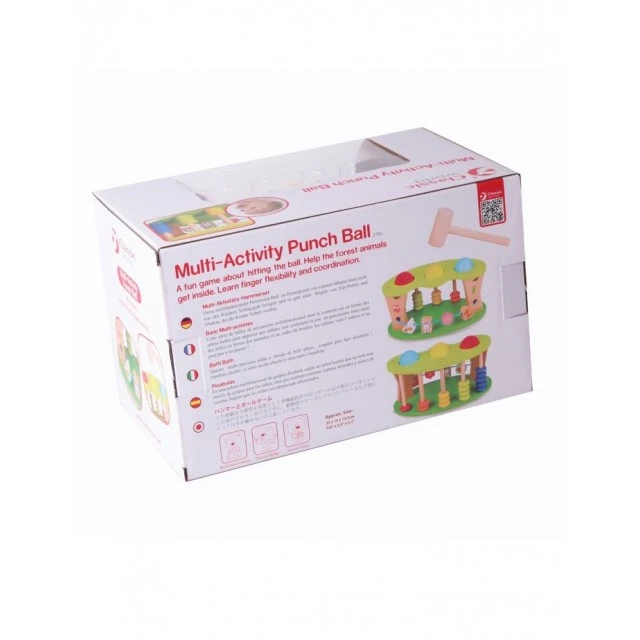 Wooden children’s toy for coordination and accuracy
