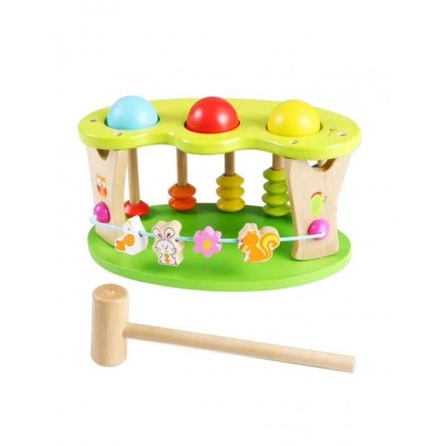 Wooden children’s toy for coordination and accuracy