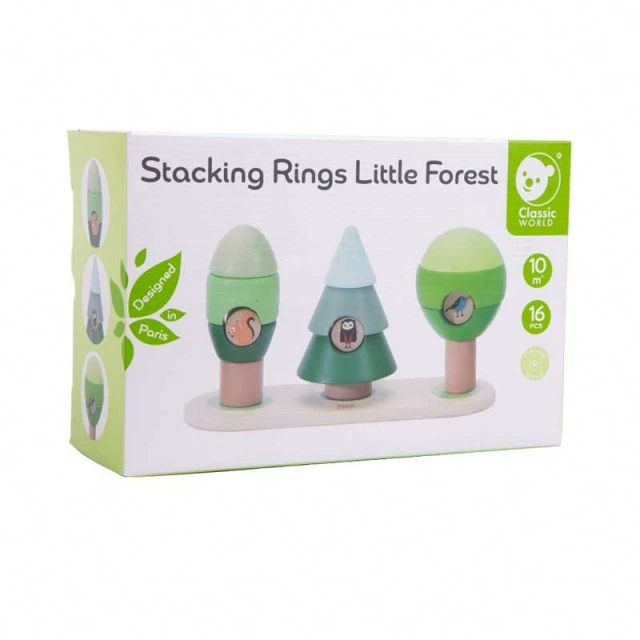 Wooden toy - string cubes Forest