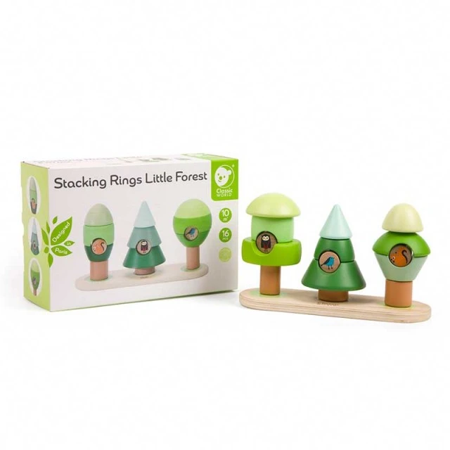 Wooden toy - string cubes Forest