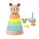 Wooden toy - stacking tower-bear
