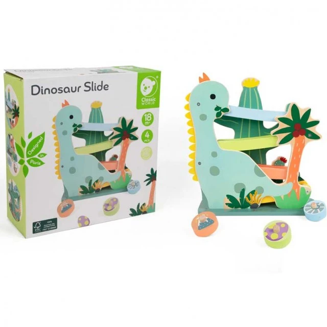 Wooden toy - slide Dinosaur Classic World