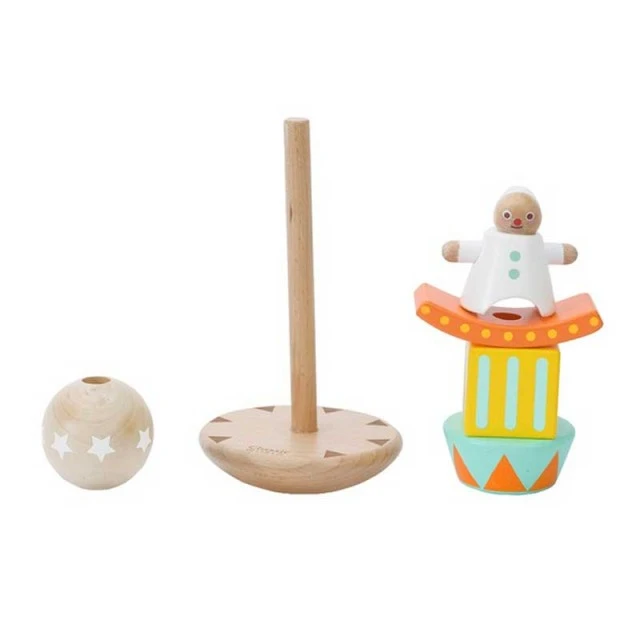 Wooden toy for balance and coordination - The Jolly Clown