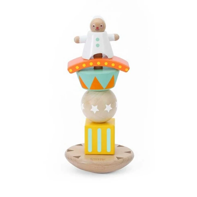 Wooden toy for balance and coordination - The Jolly Clown