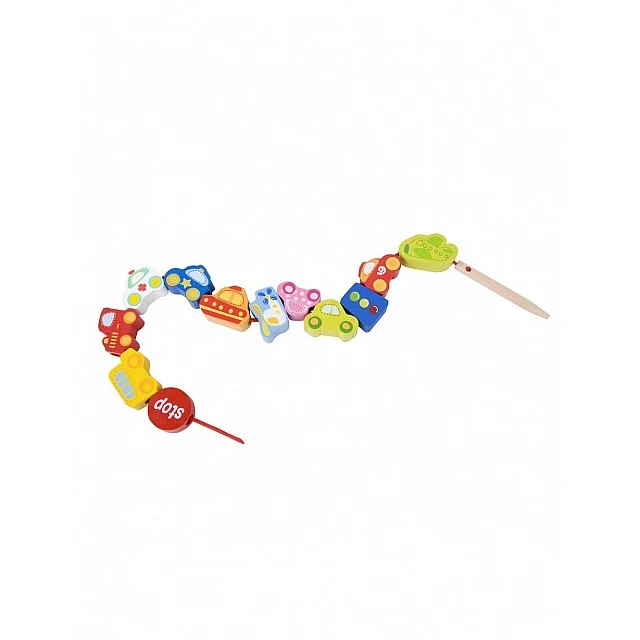 Wooden string toy - Vehicles