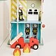 Classic World 13-piece wooden fire station for children over 3 years old