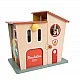 Classic World 13-piece wooden fire station for children over 3 years old