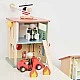 Classic World 13-piece wooden fire station for children over 3 years old