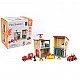Classic World 13-piece wooden fire station for children over 3 years old