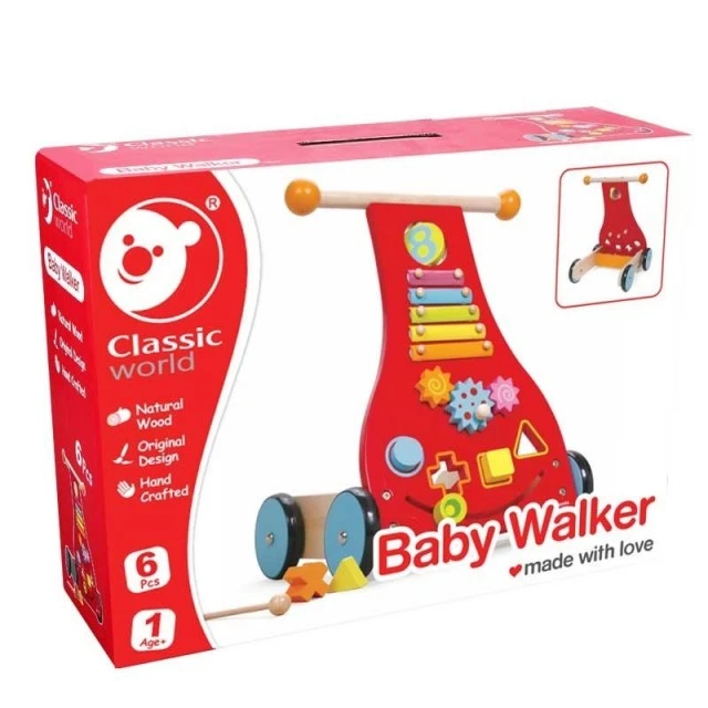 Wooden walker - walker with activities