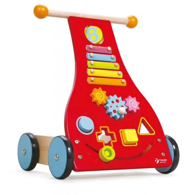 Wooden walker - walker with activities