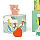 Дървени кубчета за подреждане Classic World с горски мотиви