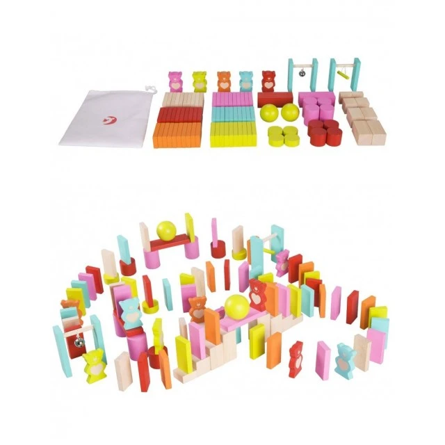 Wooden dominoes with Bears