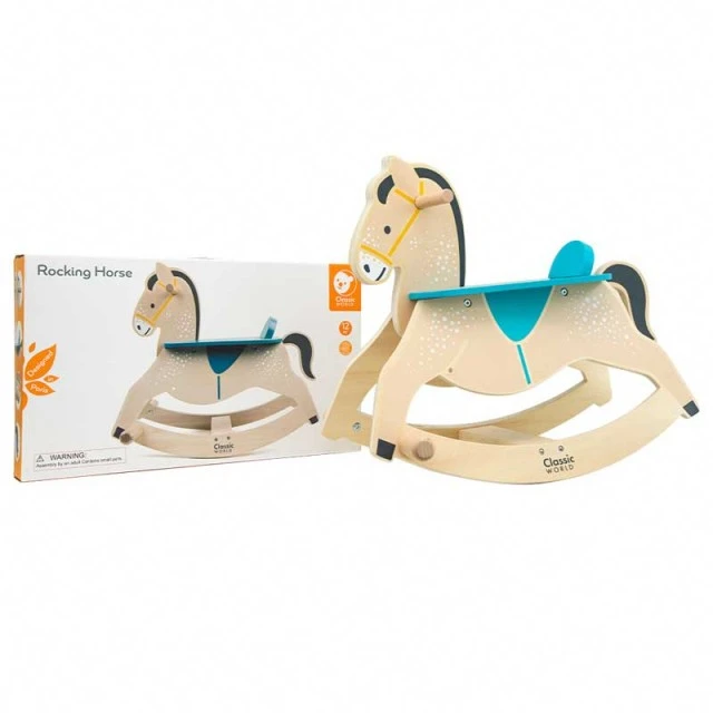Wooden rocking horse for children