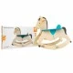 Wooden rocking horse for children