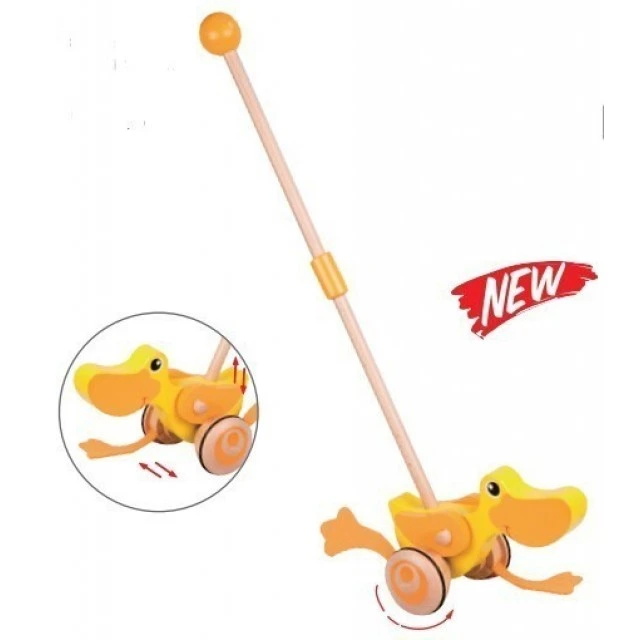 Push wooden duck