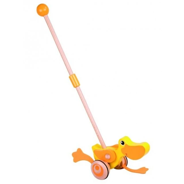 Push wooden duck