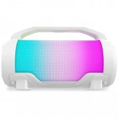 Karaoke Bluetooth speaker with microphone, white