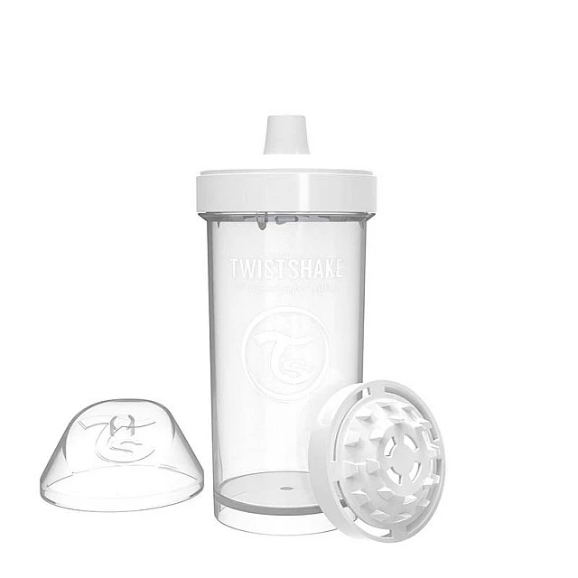 Children’s cup with shaker Twistshake 360 ml 12+ months white