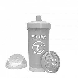 Детска чаша с шейкър Twistshake 360 мл 12+ месеца сива
