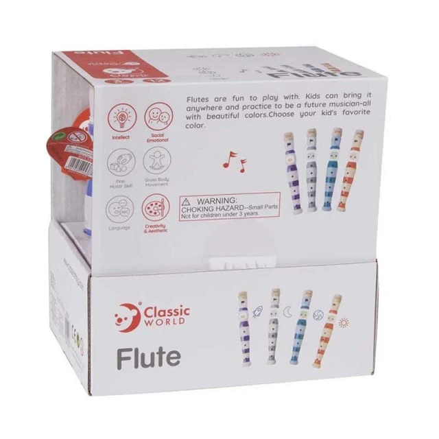 Children’s wooden flute - various colors