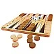 Children's wooden game "Backgammon", 22 cm
