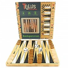 Children's wooden game "Backgammon", 22 cm