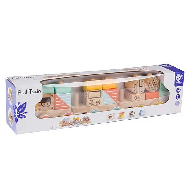 Children’s wooden pull toy - Train
