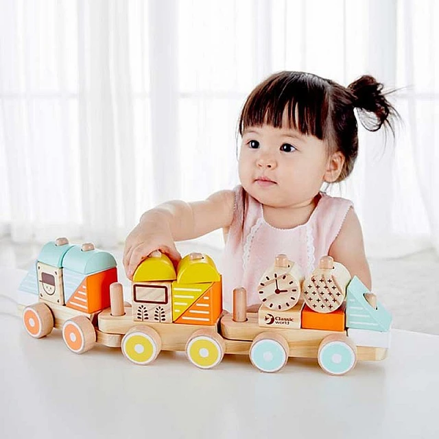 Children’s wooden pull toy - Train