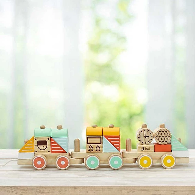 Children’s wooden pull toy - Train