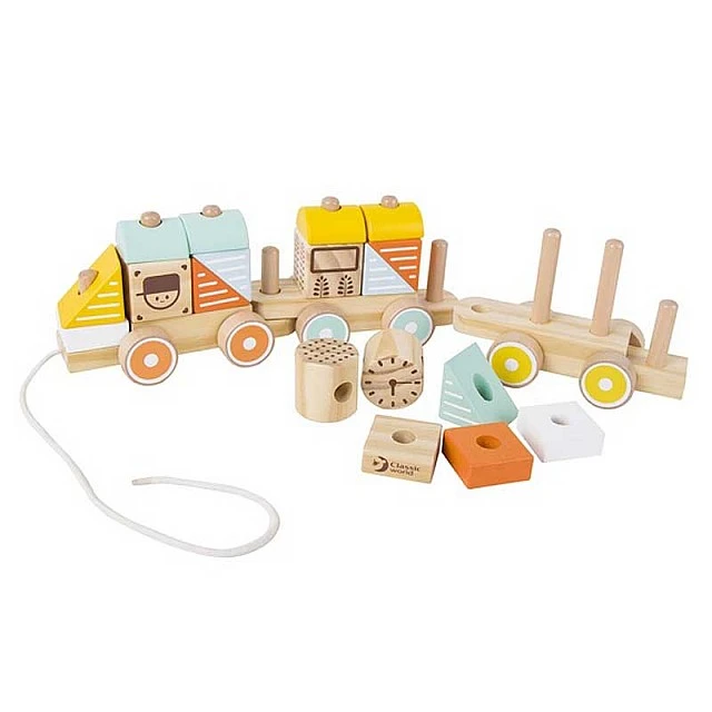 Children’s wooden pull toy - Train