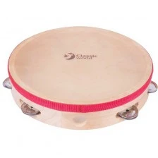 Детска дървена тамбурина 25см