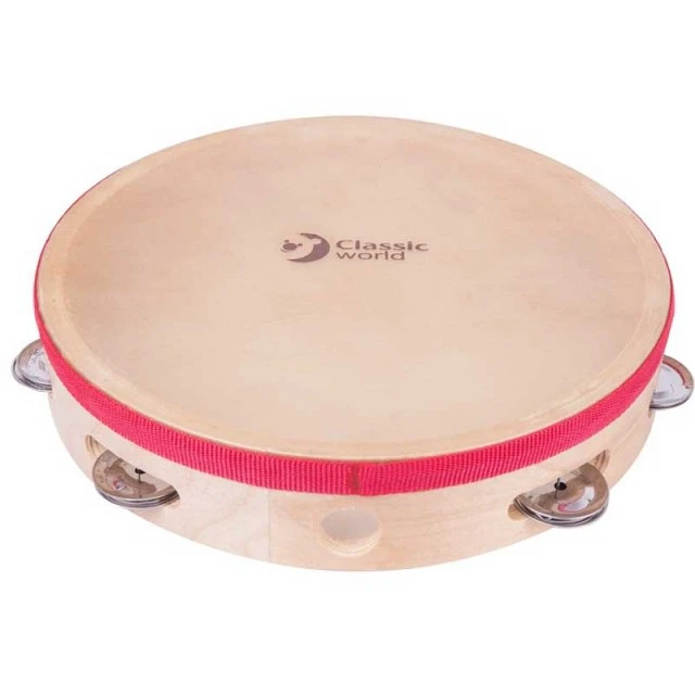 Children’s wooden tambourine 25 cm