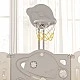 Children's playhouse with fence and basketball hoop - Cosmonaut