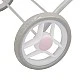 Baby stroller for dolls "Emma" in pink and gray