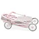 Baby stroller for dolls "Emma" in pink and gray